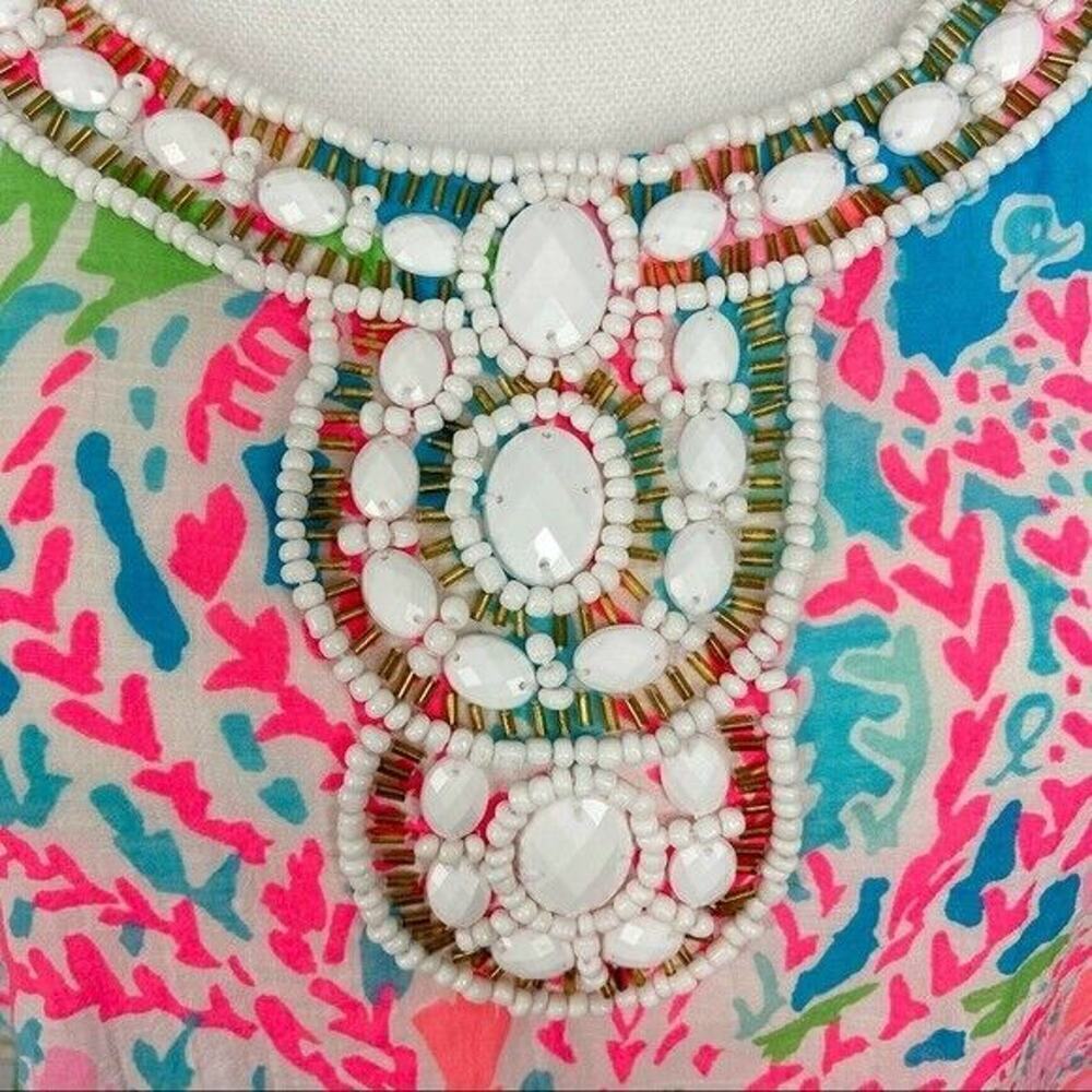 Lilly Pulitzer Delisa Dress Let's Cha Cha Size S - Picture 9 of 13